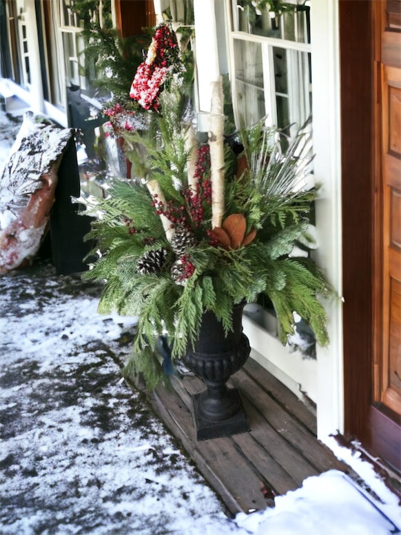 Winter Porch Pot