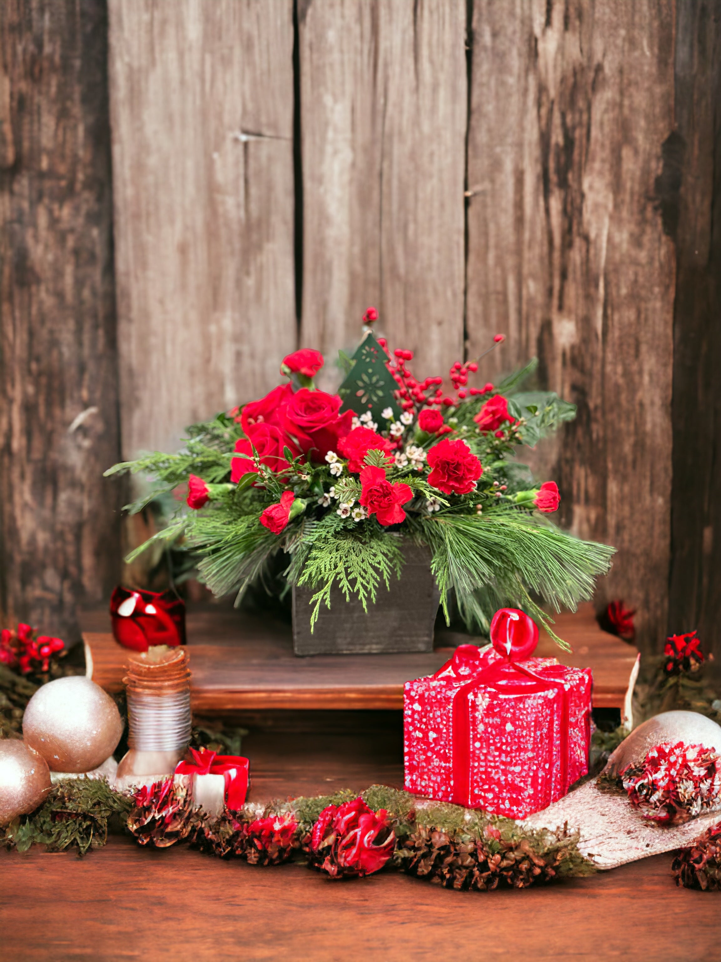 Feliz Navidad Box Centerpiece