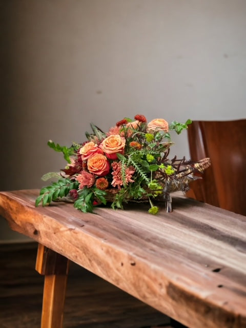 Thanksgiving Cornucopia Arrangement