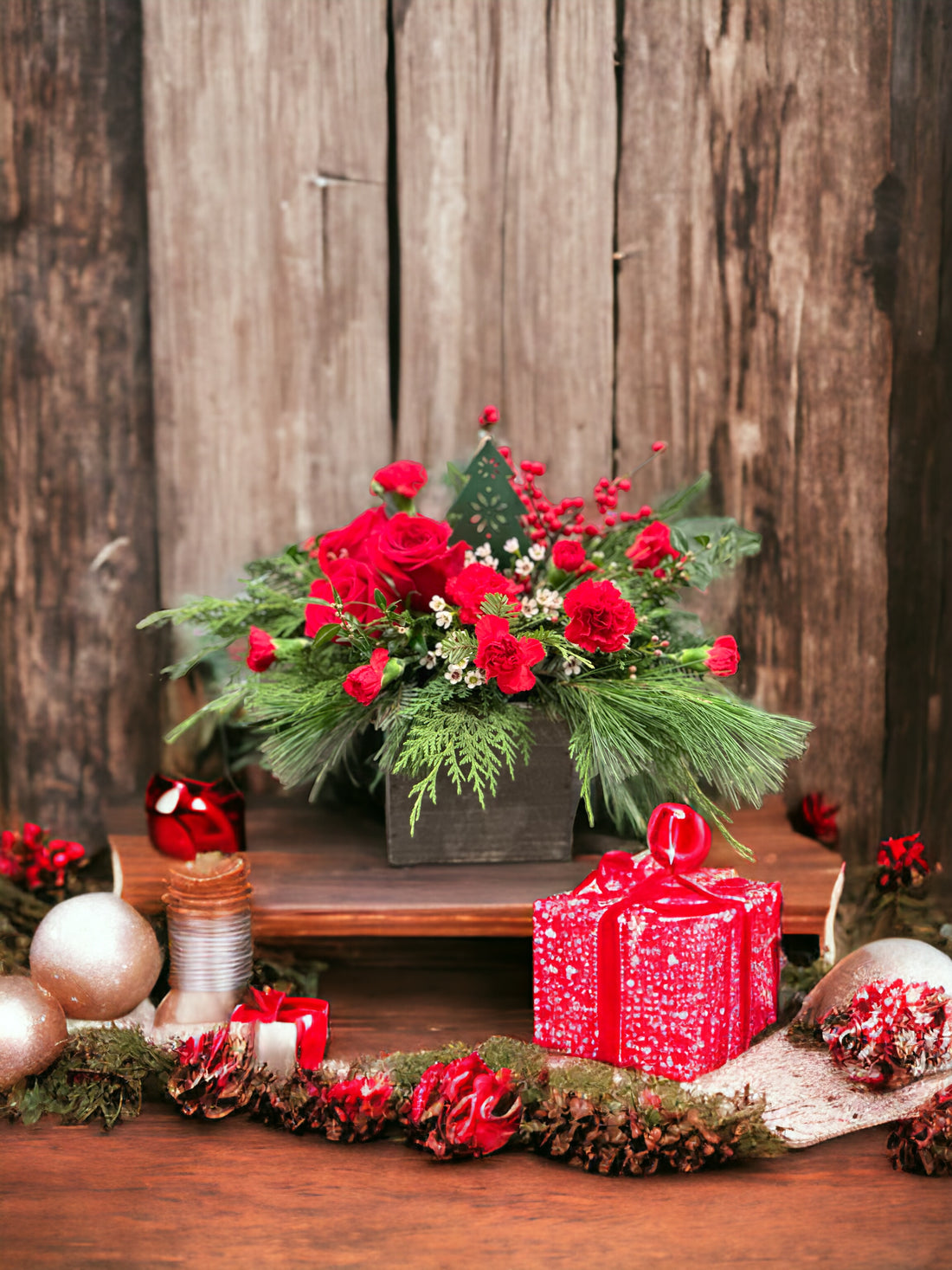 Feliz Navidad Box Centerpiece